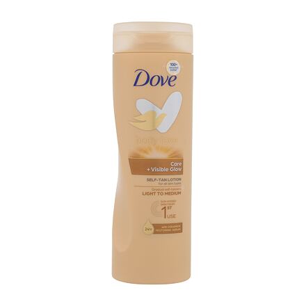Dove Body Love Care + Visible Glow Self-Tan Lotion samoopalovací hydratační mléko 400 ml odstín Ligh