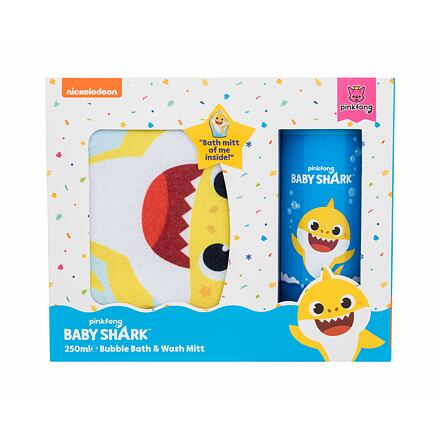 Pinkfong Baby Shark Gift Set : pěna do koupele 250 ml + mycí rukavice pro děti