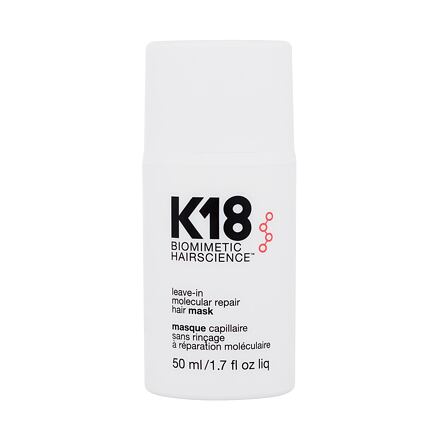 K18 Molecular Repair Leave-In Hair Mask bezoplachová maska pro poškozené vlasy 50 ml pro ženy