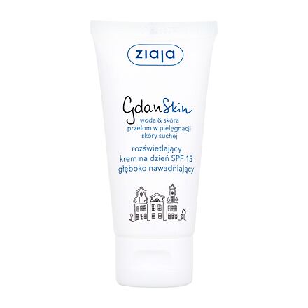 Ziaja GdanSkin Day Cream SPF15 rozjasňující a hydratační krém 50 ml pro ženy