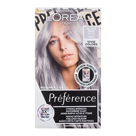 L'Oréal Paris Préférence Vivid Colors barva na vlasy na barvené vlasy na všechny typy vlasů 60 ml odstín 10.112 Silver Grey pro ženy
