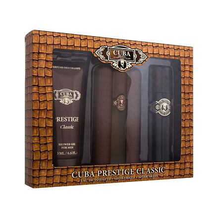 Cuba Prestige : EDT 90 ml + sprchový gel 200 ml + voda po holení 100 ml pro muže