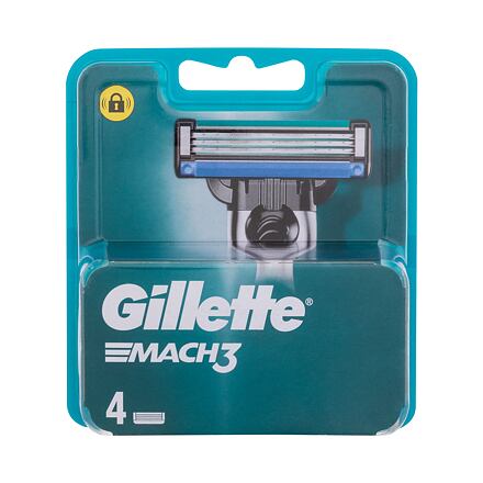Gillette Mach3 náhradní břit 4 ks pro muže