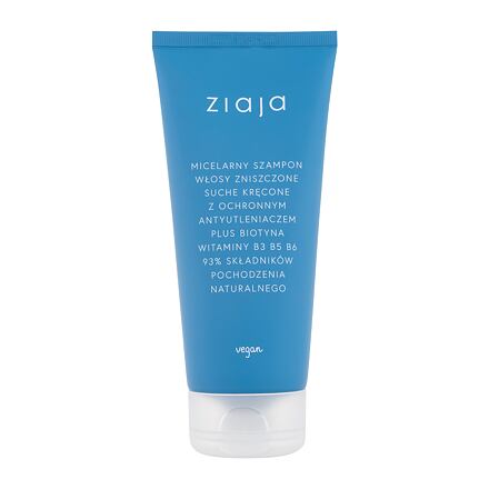 Ziaja Limited Summer Micellar Shampoo micelární šampon pro poškozené, suché a kudrnaté vlasy 200 ml pro ženy