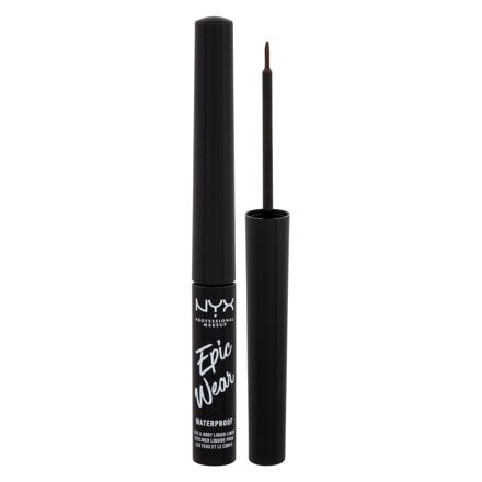 NYX Professional Makeup Epic Wear Waterproof voděodolné matné oční linky 3.5 ml odstín 02 brown