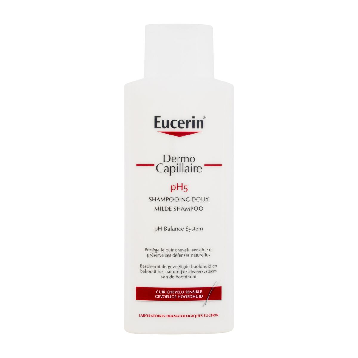 Eucerin DermoCapillaire pH5 Mild Shampoo jemný šampon pro citlivou pokožku hlavy 250 ml 250 ml pre ženy