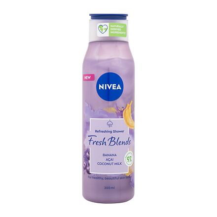 Nivea Fresh Blends Banana & Acai Refreshing Shower sprchový gel 300 ml pro ženy