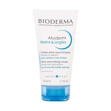 BIODERMA Atoderm Ultra-Nourishing Cream krém pro suchou, citlivou a atopickou pokožku rukou 50 ml unisex