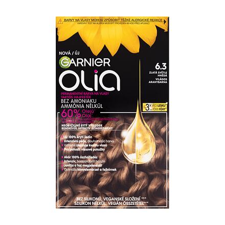 Garnier Olia olejová permanentní barva na vlasy 60 g odstín 6,3 Golden Light Brown pro ženy