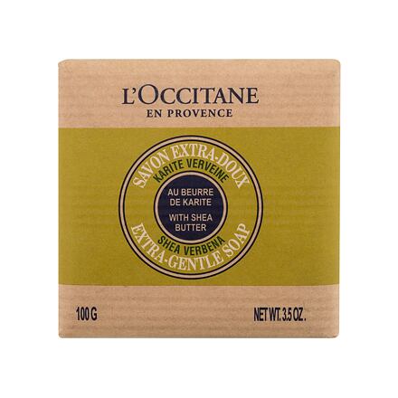 L'Occitane Shea Butter Verbena Extra-Gentle Soap extra jemné mýdlo s bambuckým máslem a verbenou 100 g pro ženy