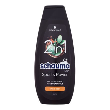 Schwarzkopf Schauma Men Sports Power 2In1 Shampoo osvěžující a posilující šampon 400 ml pro muže