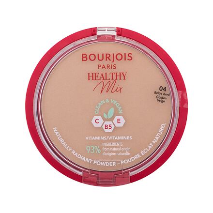 BOURJOIS Paris Healthy Mix Clean & Vegan Naturally Radiant Powder rozjasňující pudr 10 g odstín 04 Golden Beige