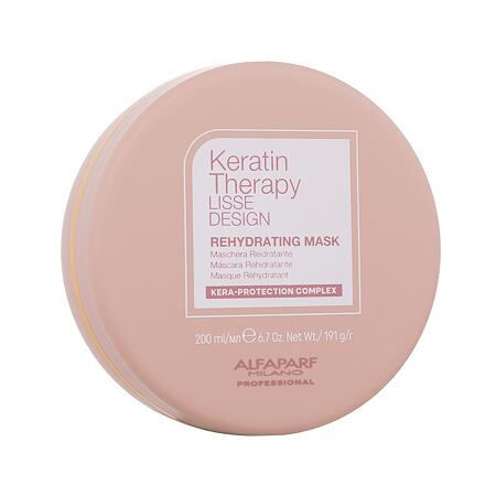 ALFAPARF MILANO Keratin Therapy Lisse Design Rehydrating hydratační maska na vlasy 200 ml pro ženy