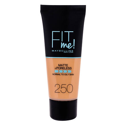 Maybelline Fit Me! Matte + Poreless matující make-up 30 ml odstín 250 Sun Beige