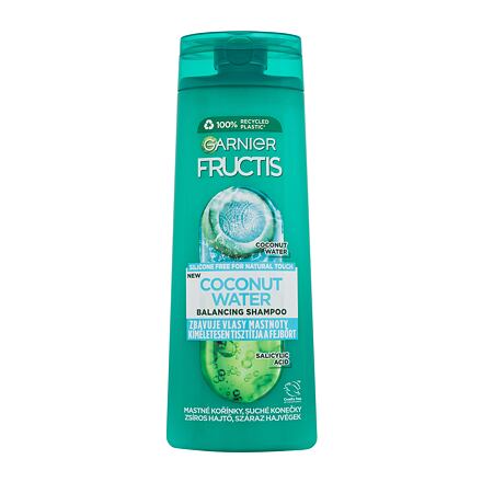 Garnier Fructis Coconut Water posilující šampon pro mastné vlasy 400 ml pro ženy