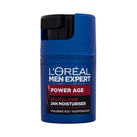 L'Oréal Paris Men Expert Power Age 24H Moisturiser revitalizační a hydratační pleťový krém 50 ml pro muže
