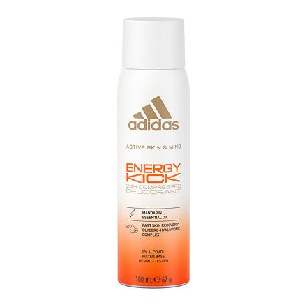 Adidas Energy Kick deodorant s energizující vůní mandarinky 100 ml pro ženy