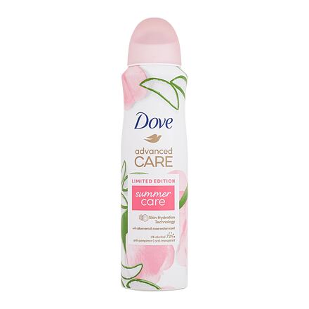 Dove Advanced Care Summer Care 72h antiperspirant s vůní růžové vody a aloe vera 150 ml pro ženy