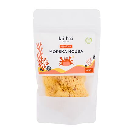 Kii-Baa Organic Silky Sea Sponge 10-12 cm hedvábná mořská houba na mytí, jemný peeling nebo odlíčení