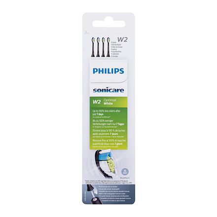 Philips Sonicare Optimal White W2 HX6064/11 Black náhradní hlavice na sonický elektrický zubní kartáček 4 ks