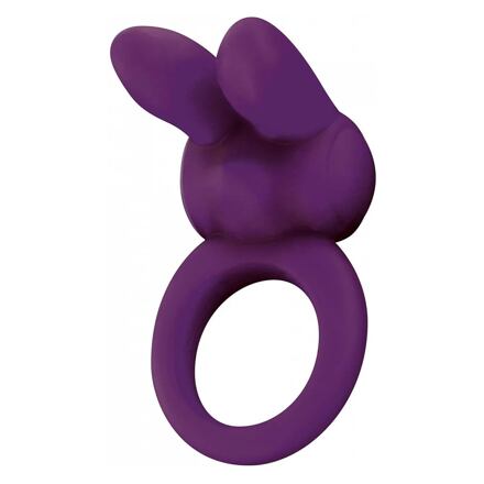 ToyJoy Eos The Rabbit C-Ring Purple vibrační erekční kroužek se stimulátorem klitorisu odstín fialová