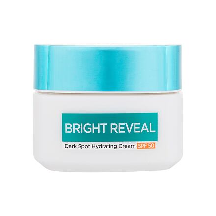 L'Oréal Paris Bright Reveal Dark Spot Hydrating Cream SPF50 hydratační denní pleťový krém s uv ochranou proti tmavým skvrnám 50 ml pro ženy