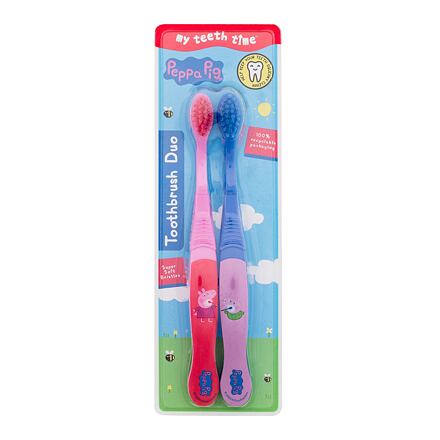 Peppa Pig Peppa klasický zubní kartáček 2 ks