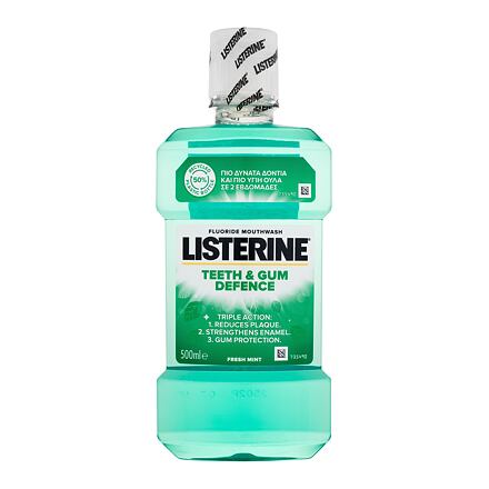 Listerine Teeth & Gum Defence Fresh Mint Mouthwash ústní voda pro ochranu zubů a dásní 500 ml 500 ml