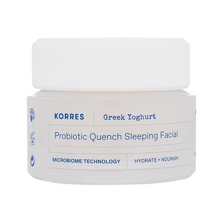 Korres Greek Yoghurt Probiotic Quench Sleeping Facial hydratační a vyživující noční pleťový krém 40 ml pro ženy