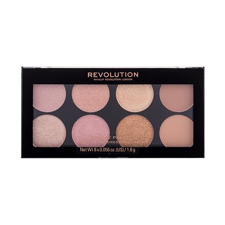 Makeup Revolution London Ultra Blush Palette paletka 8 tvářenek 13 g odstín golden sugar 2