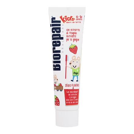 Biorepair Kids 0-6 Strawberry zubní pasta pro nejmenší děti s jahodovým extraktem 50 ml
