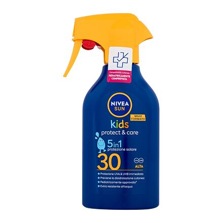 Nivea Sun Kids Protect & Care Sun Spray 5 in 1 SPF30 sprej na opalování 5 v 1 270 ml