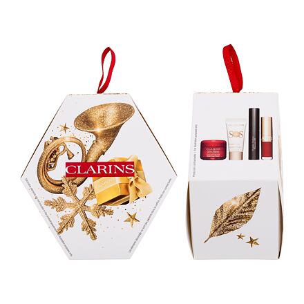 Clarins Make-up Essentials : podkladová báze SOS Primer 5 ml 00 Universal Light + podkladová báze Instant Smooth Perfecting Touch 4 ml + řasenka Wonder Perfect Mascara 4D 3 ml 01 Perfect Black + olej na rty Lip Comfort Oil 1,4 ml 03 Cherry