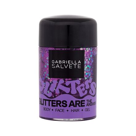Gabriella Salvete Festival Glitters Are The Answer třpytky v gelu na tělo, obličej a vlasy 10 ml 10 ml odstín violet pre ženy