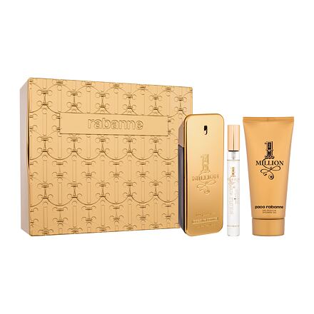 Paco Rabanne 1 Million SET1 dárková sada toaletní voda 100 ml + sprchový gel 100 ml + toaletní voda 10 ml + plechová dóza pre mužov