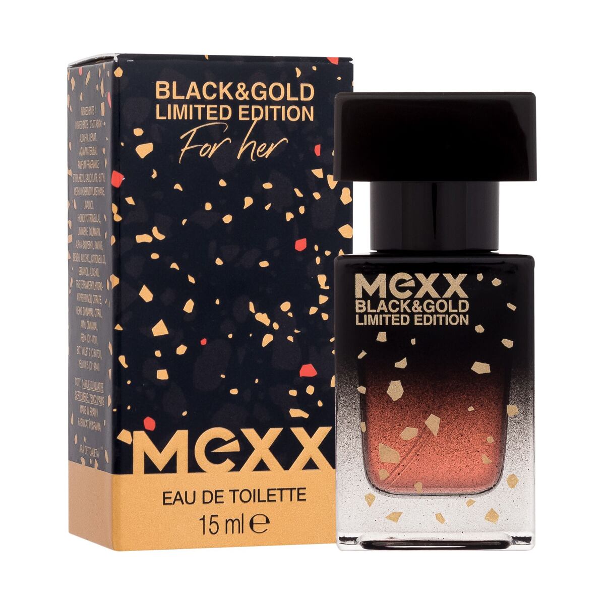 Mexx Black & Gold Limited Edition 15 ml toaletní voda pro ženy