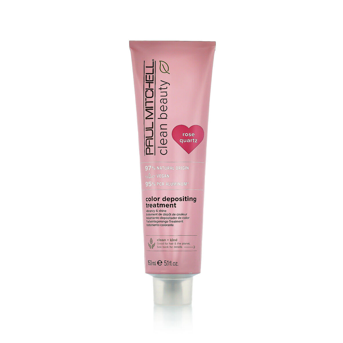 Paul Mitchell Clean Beauty Color Protect Color Depositing Treatment vyživující maska pro barvené vlasy 150 ml rose quartz pro ženy