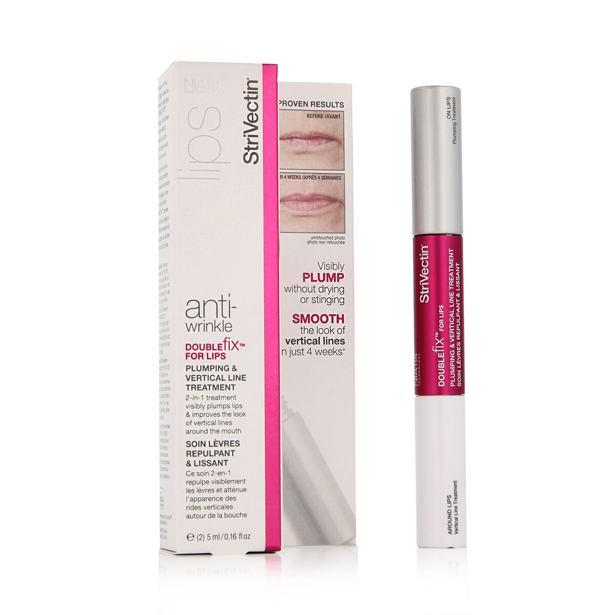 StriVectin Anti-Wrinkle Double Fix Plumping & Vertical Line Treatment sérum pro zvětšení rtů a vyhlazení okolních vrásek 2v1 10 ml 10 ml