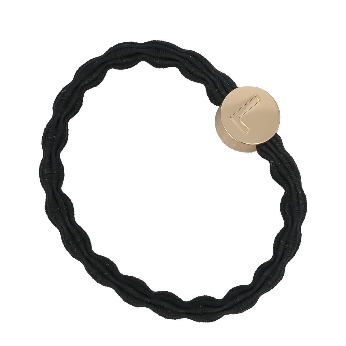 By Eloise London Letter Charms Gold L náramek / gumička do vlasů 1 ks odstín black unisex