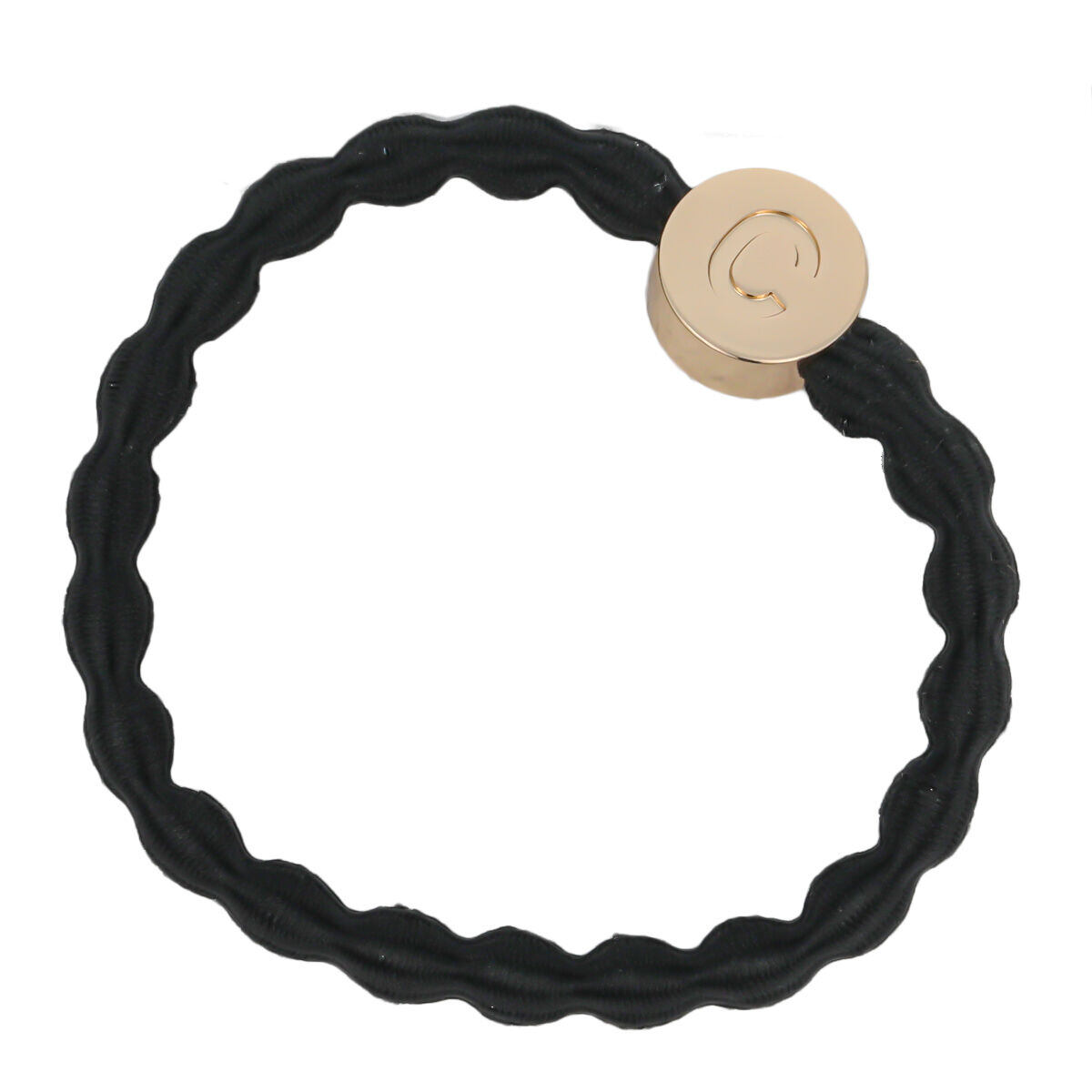 By Eloise London Letter Charms Gold C náramek / gumička do vlasů 1 ks odstín black unisex