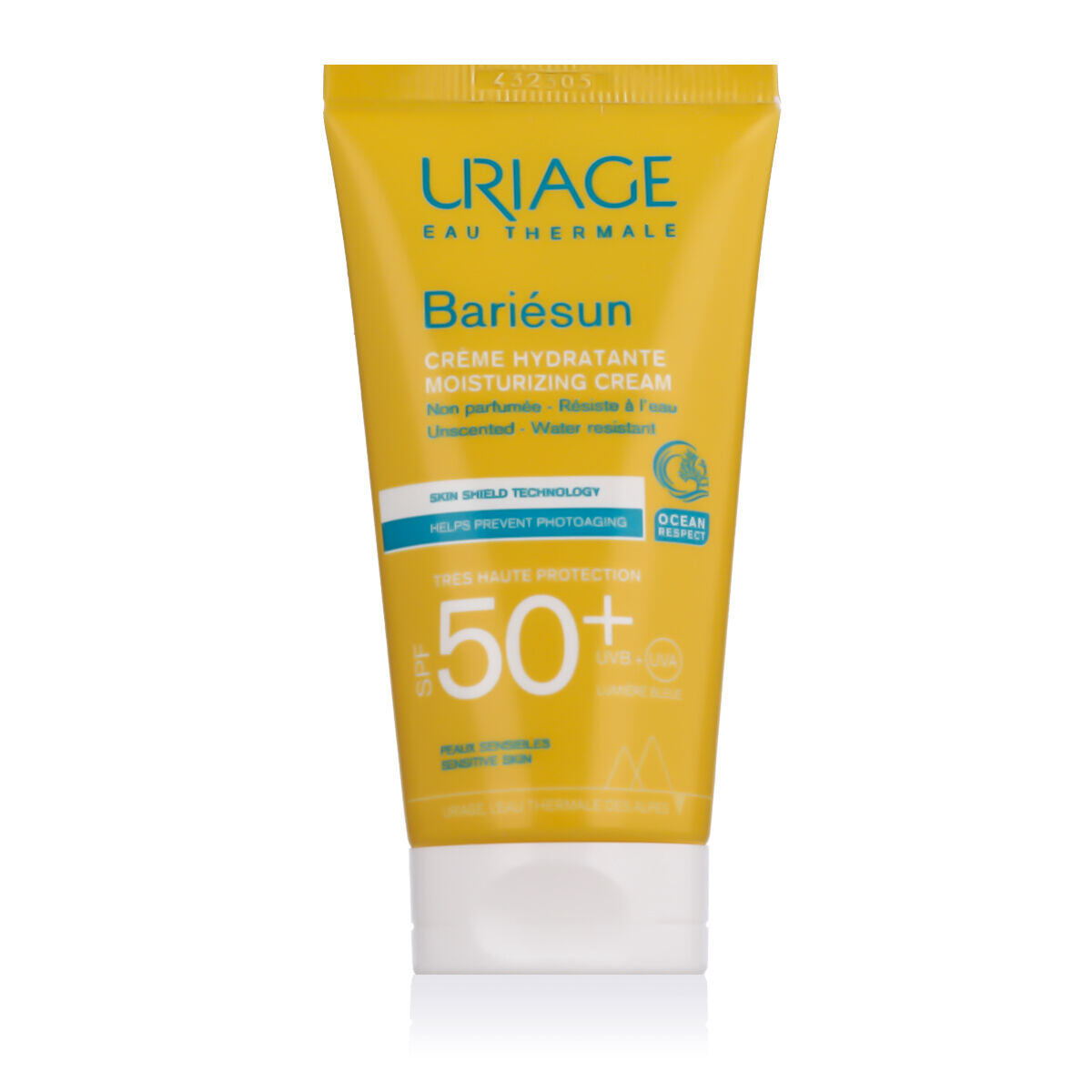 Uriage Bariésun Moisturizing Cream Unscented SPF50+ voděodolný hydratační opalovací krém na obličej 50 ml 50 ml unisex