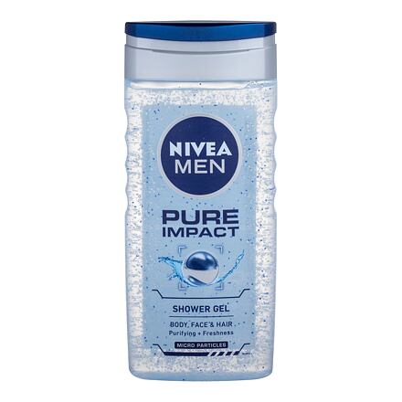 Nivea Men Pure Impact sprchový gel na tělo, obličej a vlasy 250 ml pro muže