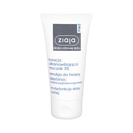 Ziaja Med Ultra-Moisturizing With Urea Day & Night Emulsion 3% hydratační emulze pro regeneraci pleti 50 ml pro ženy
