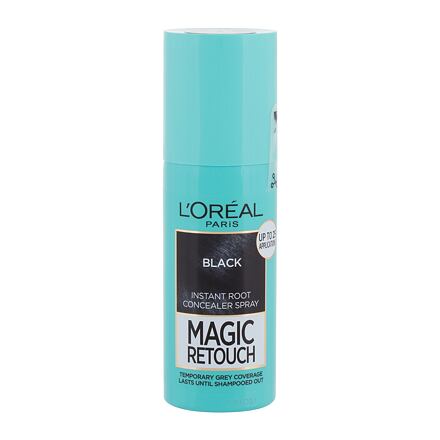 L'Oréal Paris Magic Retouch Instant Root Concealer Spray sprej pro zakrytí odrostů 75 ml odstín Black pro ženy