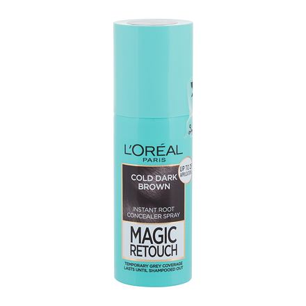 L'Oréal Paris Magic Retouch Instant Root Concealer Spray sprej pro zakrytí odrostů 75 ml odstín Cold Dark Brown pro ženy