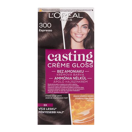 L'Oréal Paris Casting Creme Gloss barva na vlasy na barvené vlasy na všechny typy vlasů 48 ml odstín 300 Espresso pro ženy