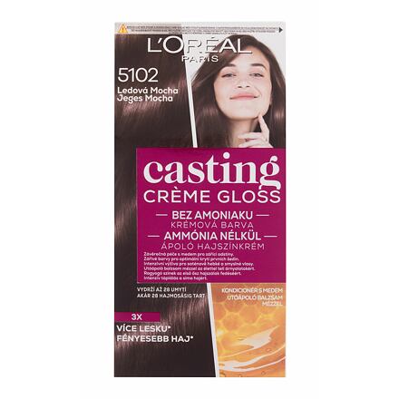L'Oréal Paris Casting Creme Gloss barva na vlasy na barvené vlasy na všechny typy vlasů 48 ml odstín 5102 Iced Mocha pro ženy