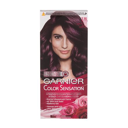 Garnier Color Sensation permanentní barva na vlasy 40 ml odstín 3,16 Deep Amethyste pro ženy