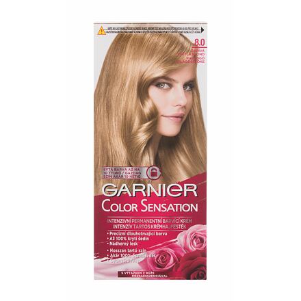 Garnier Color Sensation permanentní barva na vlasy 40 ml odstín 8,0 Luminous Light Blond pro ženy