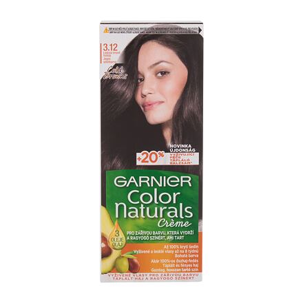 Garnier Color Naturals Créme permanentní zářivá barva na vlasy 40 ml odstín 3,12 Icy Dark Brown pro ženy
